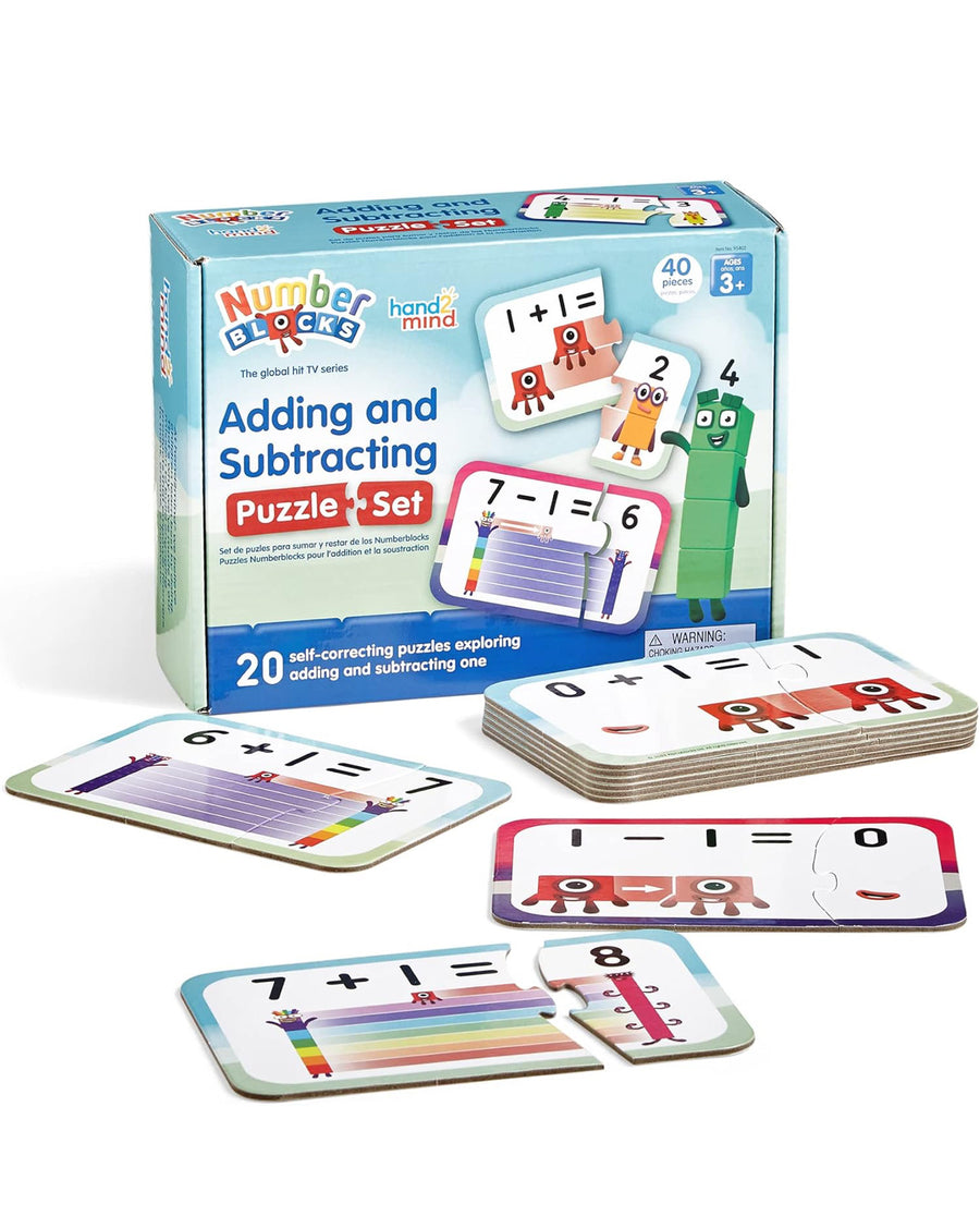 Hand2mind Numberblocks Adding and Subtracting Puzzle Set