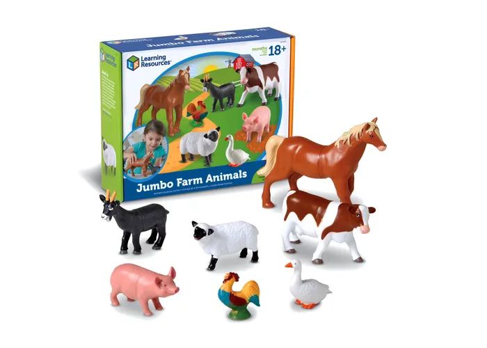 Juguetes de animales de granja gigantes - Learning Resources